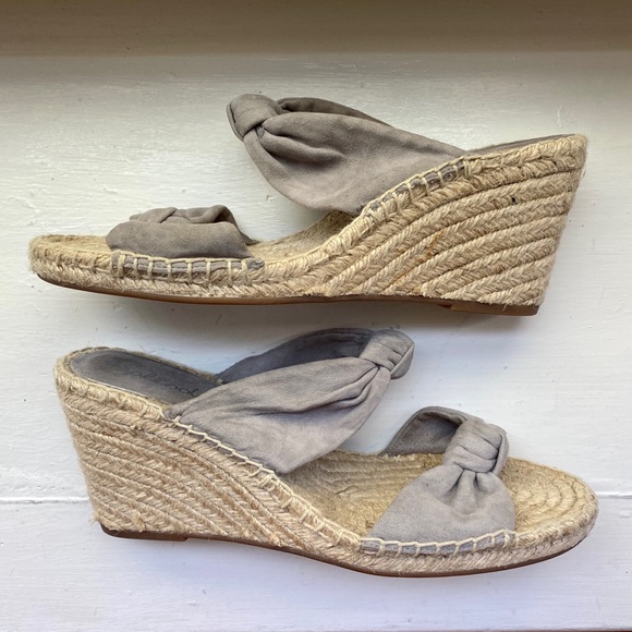 Splendid Brooks Gray Knotted Wedges 10 - Picture 3 of 7